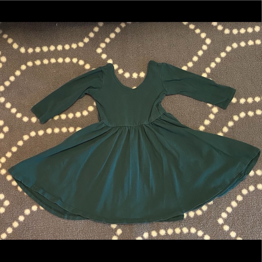 Alice + Ames green 3T twirl dress